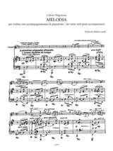 Mélodie - Violon et Piano - Victor de Sabata - Partition - Violon